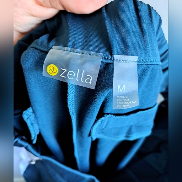 Zella City Side Zip All Day Track Pants Teal Size M - Picture 7 of 8